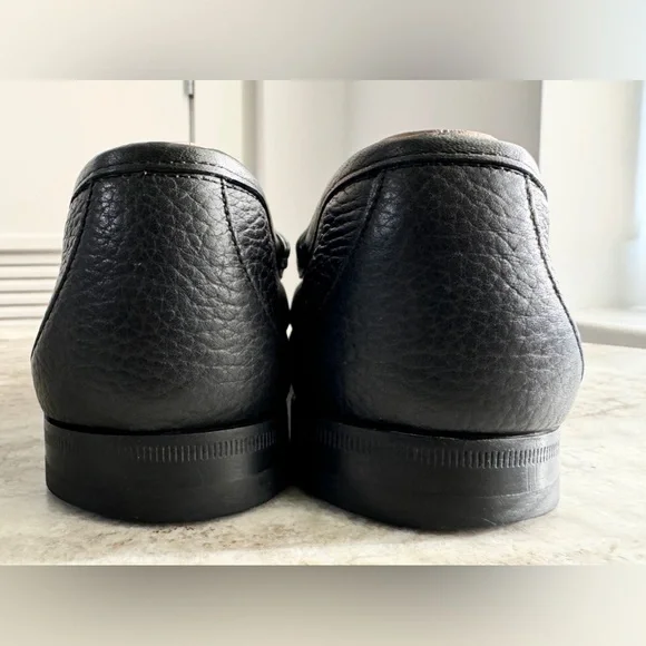 GUCCI 1953 Horsebit Leather Loafer Black 8/ 8.5 US $1000 Brixton Jordaan Pebbled